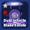 DUAL INFINITE BLADE EMOTE - BLADE BALL