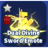 DUAL DIVINE SWORD EMOTE - BLADE BALL