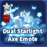 DUAL STARLIGHT AXE EMOTE - BLADE BALL