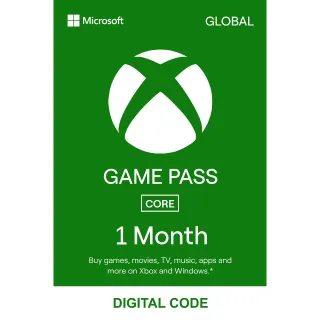 Game Pass Core 1 Month, Global, Auto Delivery