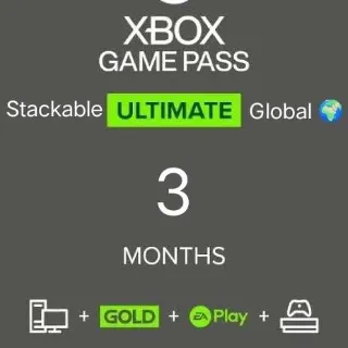 Xbox Game Pass Ultimate 3 months (Global), stackable, Auto Delivery