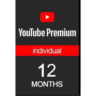 Youtube Premium Individual Plan 12 months