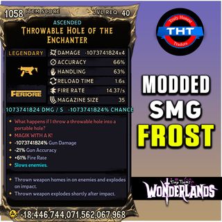 Modded Throwable Hole of Enchanter Frost Tiny Tina's