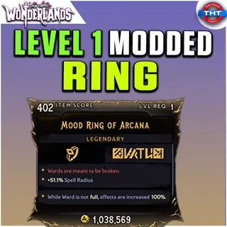 Level 1 Modded Mood Ring of Arcana Tiny Tina's
