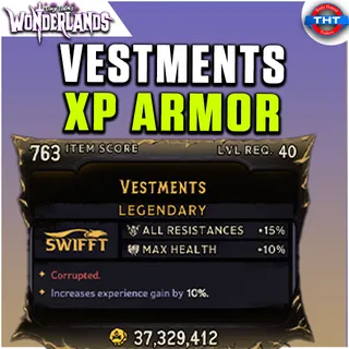 Level 40 Vestments XP Armor Tiny Tina's