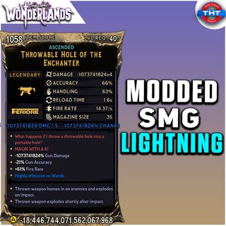 Modded Throwable Hole of Enchanter Lightning Tiny Tina's