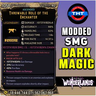 Modded Throwable Hole of Enchanter Dark Magic Tiny Tina's
