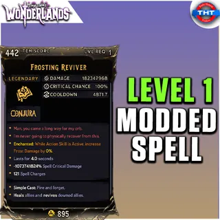 Level 1 Modded Frosting Reviver Spell Tiny Tina's