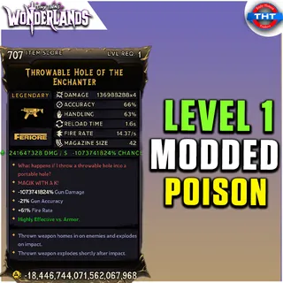 Level 1 Modded Throwable Hole of the Enchanter Poison
