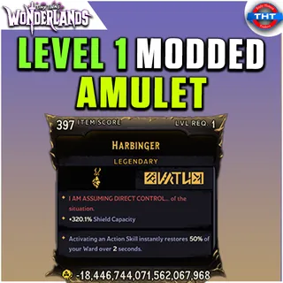 Level 1 Amulet Harbinger Shield Capacity Tiny Tina's