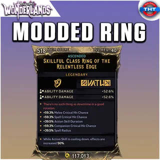 Modded Skillful Class Ring of the Relentless Edge Tiny Tina's