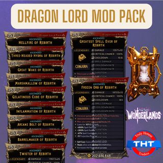Dragon Lord Spells Mod Pack 11x Tiny Tina's 