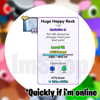 Huge Happy Rock PS99 - Game Items - Gameflip