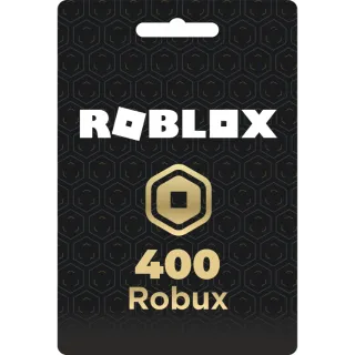 400 Robux [$5 Roblox] - Instant Delivery
