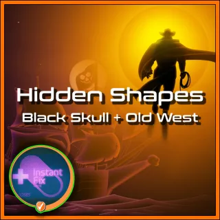 Hidden Shapes: Black Skull + Old West 🌎 [𝗚𝗹𝗼𝗯𝗮𝗹] ⚡ [𝗔𝘂𝘁𝗼𝗺𝗮𝘁𝗶𝗰 𝗗𝗲𝗹𝗶𝘃𝗲𝗿𝘆]