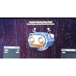 Fasnacht Glowing Robot Mask