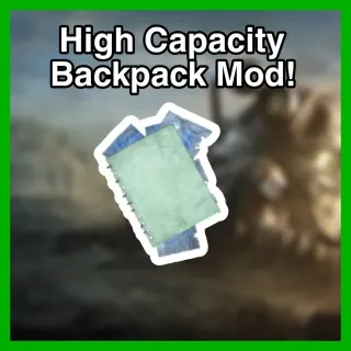 High Capacity Backpack Mod Plan 