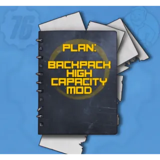 150x High Capacity Backpack Plan Mod