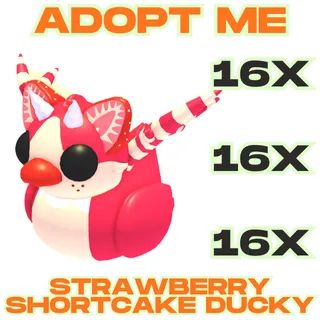 16x Strawberry Shortcake Ducky
