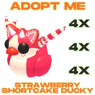 4x Strawberry Shortcake Ducky