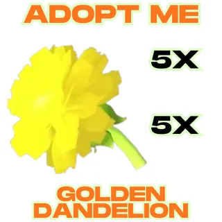 5x Golden Dandelion