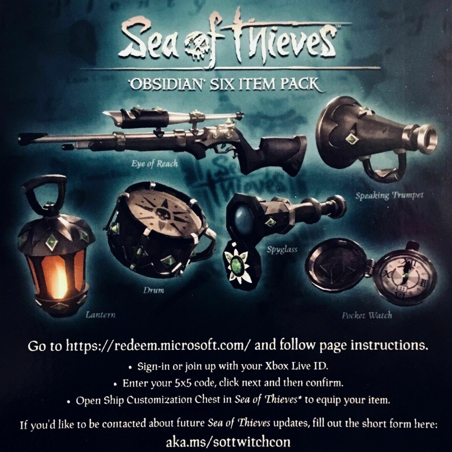 Sea of thieves obsidian pack как получить