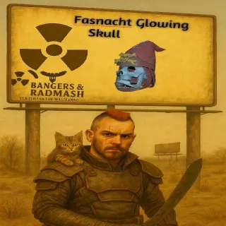 Fasnacht Glowing Skull