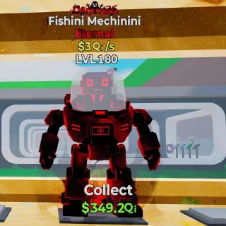 🔥 LVL 180 - Fishini Mechinini $3Qi/s Darkness Brainrot