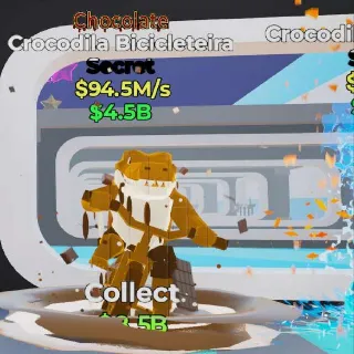 🔥 Crocodila Bicicleteira Chocolate Steal The Brainrot