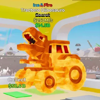 🔥 TRACTORO DINOSAURO ICE&FIRE - Fortnite Steal The Brainrot Rare