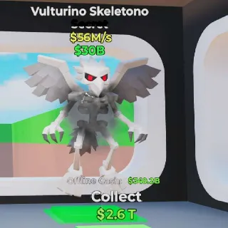 🔥 Vulturino Skeletono - Fortnite Steal the Brainrot Rare