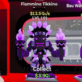 🔥 LVL 101 - Flammino Tikkino Void - $12.5Qa/s Steal the Brainrot