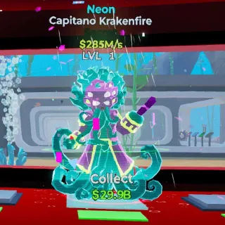🔥 Capitano Krakenfire Neon Steal the Brainrot