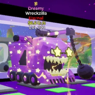 🔥   6.6Qi/s -  Wreckzilla Dreamy Lvl 200 Steal the Brainrot