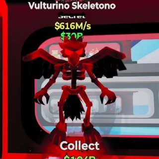 🔥 Vulturino Skeletono Darkness Brainrot