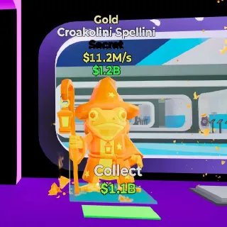 🔥 Croakolini Spellini Gold Steal the Brainrot Rare