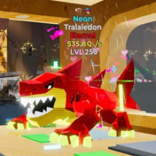 Tralaledon  Neon - LVL250 - 2 Traits -  35.8Qi/s