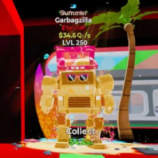 LVL250 - Garbagzilla Summer $34.6Qi/s 1 Trait Brainrot