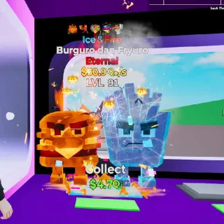 🔥 LVL 91 -Burguro dan Fryuro $30.9Qa/s LVL81 Brainrot