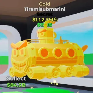 🔥 TIRAMISUBMARINI GOLD - Fortnite Steal the Brainrot Rare