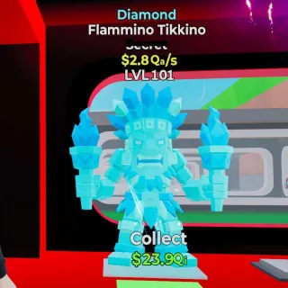 🔥 LVL 101 - Flammino Tikkino Diamond - $2.8Qa/s Steal the Brainrot