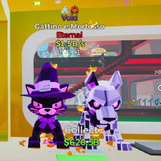 Gattino e Mortosso Halloween 2 Traits