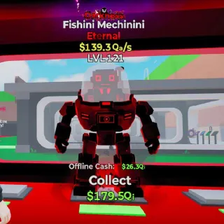 🔥 LVL 121 - Fishini Mechinini $139.3Qa/s Darkness Brainrot