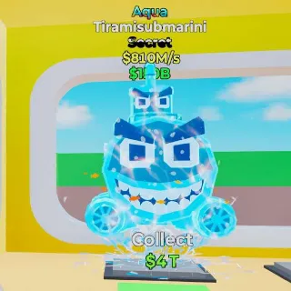 🔥 TIRAMISUBMARINI AQUA - Fortnite Steal the Brainrot Rare