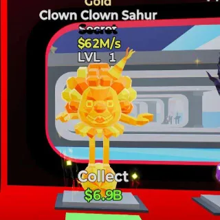 🔥 Clown Clown Sahur Gold Steal the Brainrot