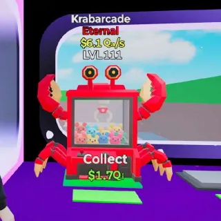 🔥 LVL 111 - Krabarcade  $6.1Qa/s LVL 111 Brainrot