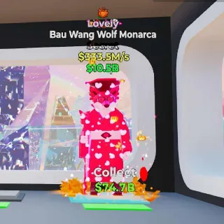 🔥 BAU WANGWOLFMONARCA LOVELY - Fortnite Steal the Brainrot Rare