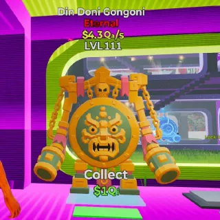 🔥 LVL 111 Din Doni Gongoni $4.3Qa/s Brainrot