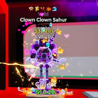 🔥 LVL 101 - Clown Clown Sahur Void - $31Qa/s Steal the Brainrot