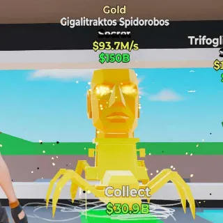 🔥 GIGALITRAKTOS SPIDOROBOS GOLD - Fortnite Steal the Brainrot Rare